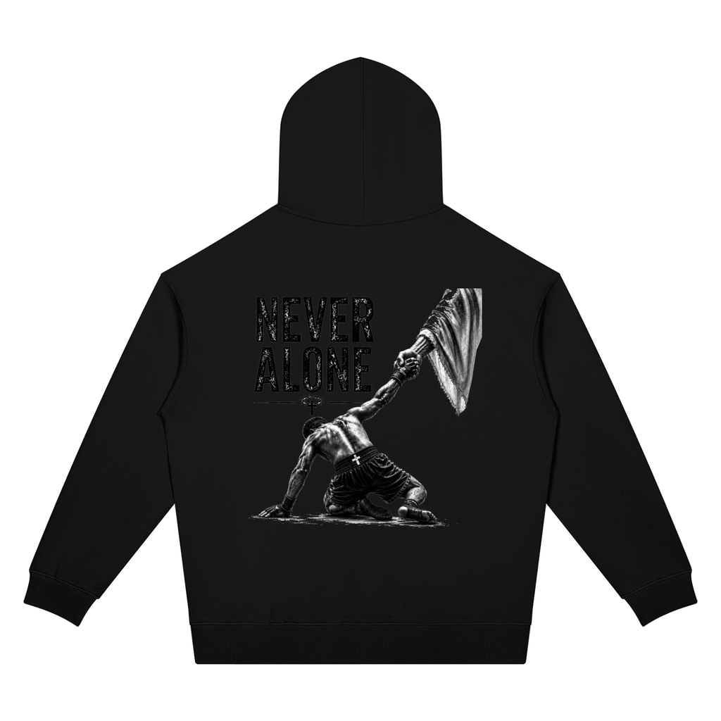 Never Alone Oversized Drop Shoulder Hoodie