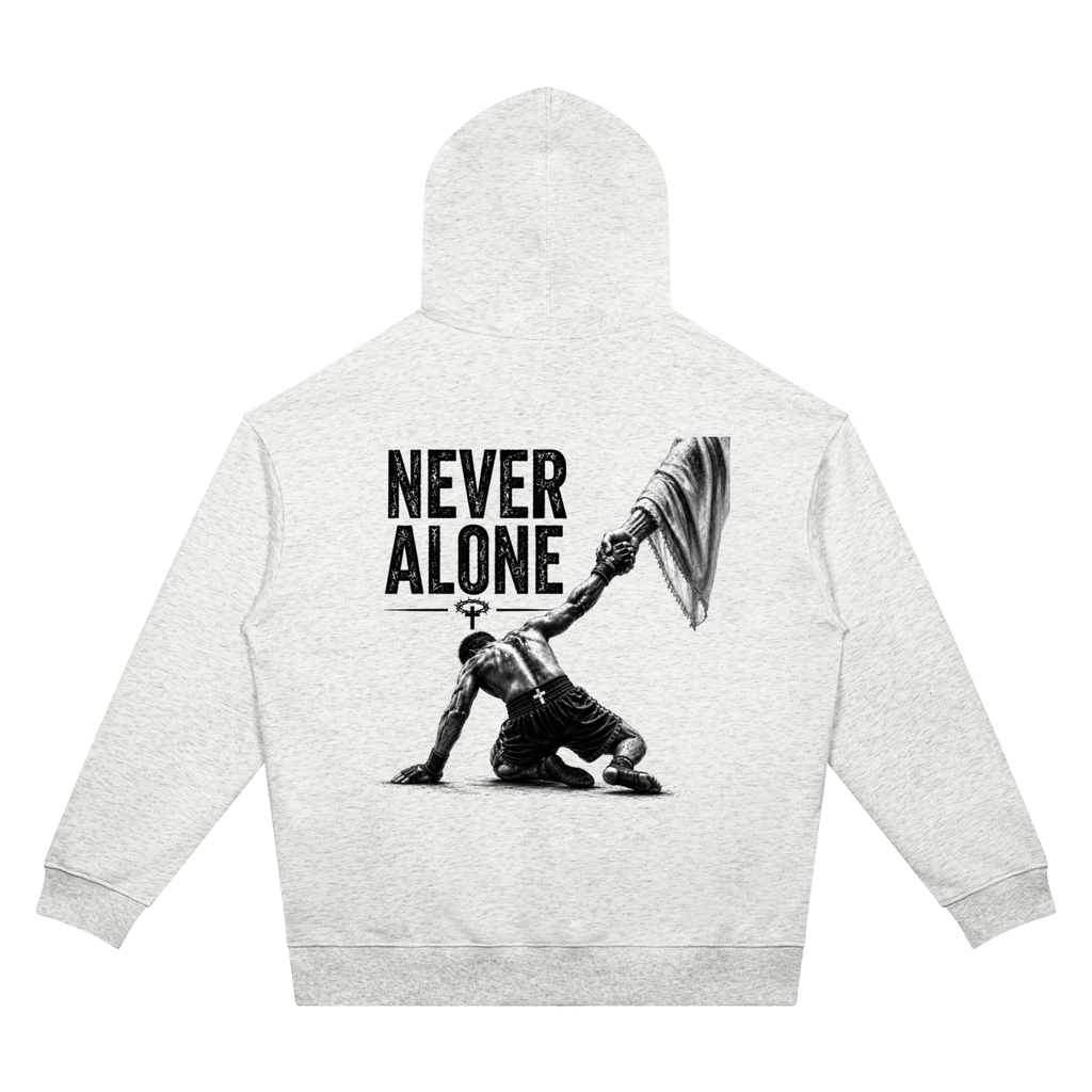 Never Alone Oversized Drop Shoulder Hoodie